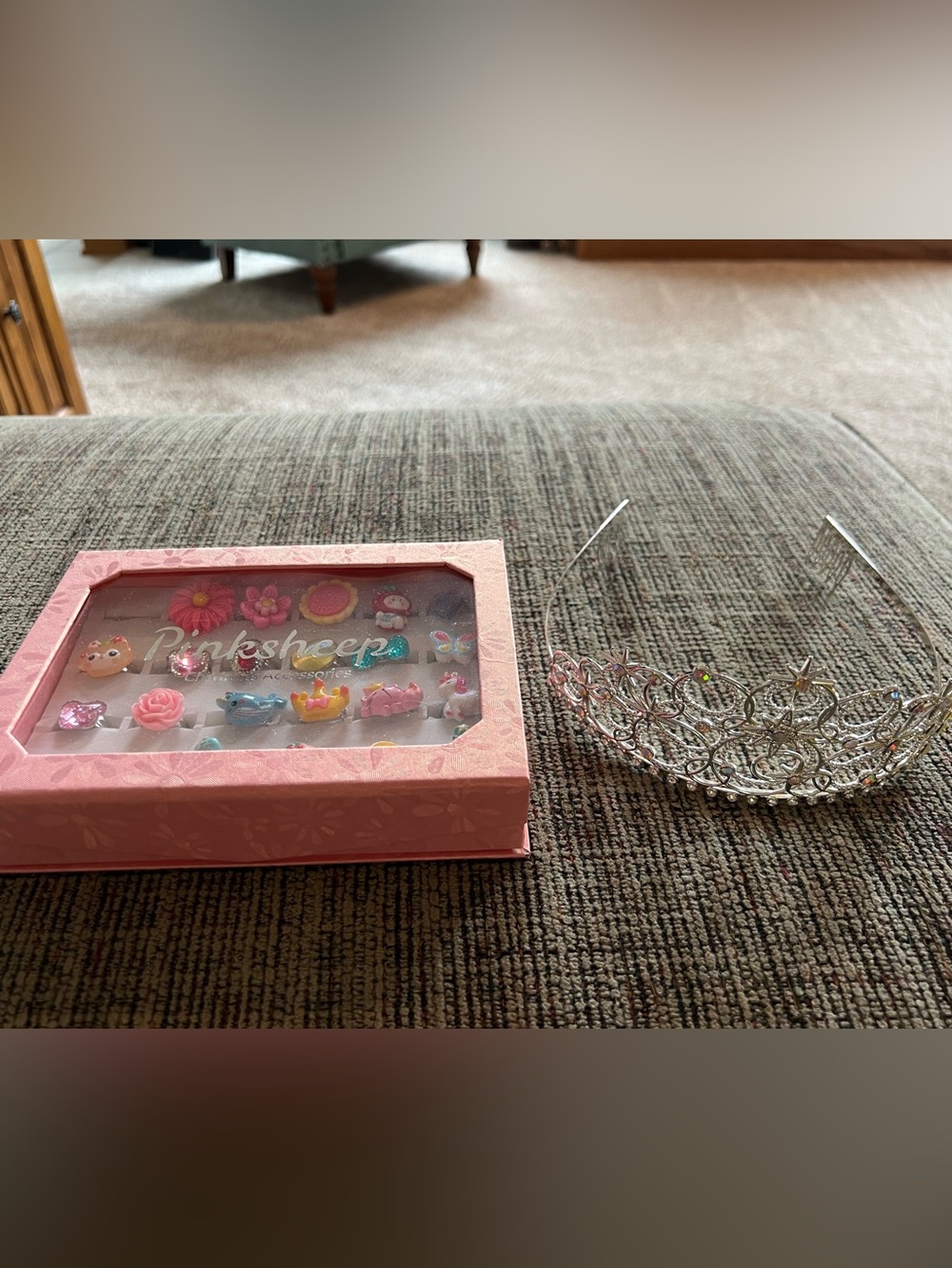 Pink SheepLittle Girl Jewel Rings and Celestial Tiara